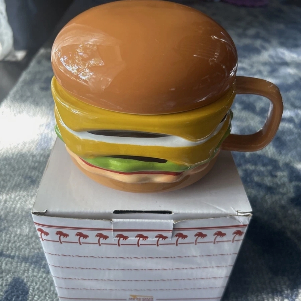 Burger-Shaped Ceramic Mug
